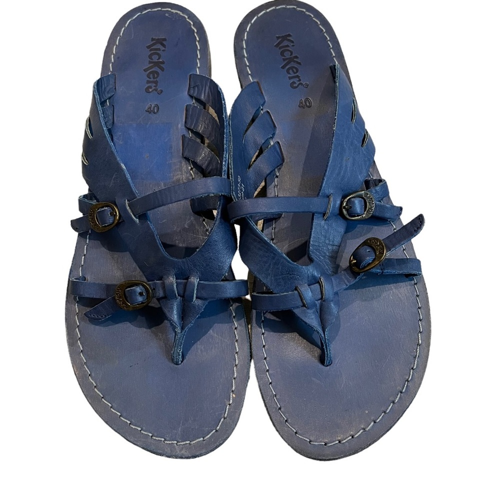 Kickers Leather Thong Sandals